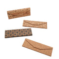 2024 New Eco-Friendly Triangle Folding Cork Wooden Sunglasses Case Packaging Custom Logo