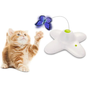 Electronic Automatic Cat Toy butterfly Interaktives Katzenspielzeug Mariposa Interactivo Juguetes Para Gatos