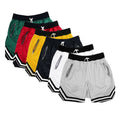 Men's Sports Training Shorts Polyester Knitted Solid Screen Logo Beach Running Fitness Gym Men Basketball Shorts