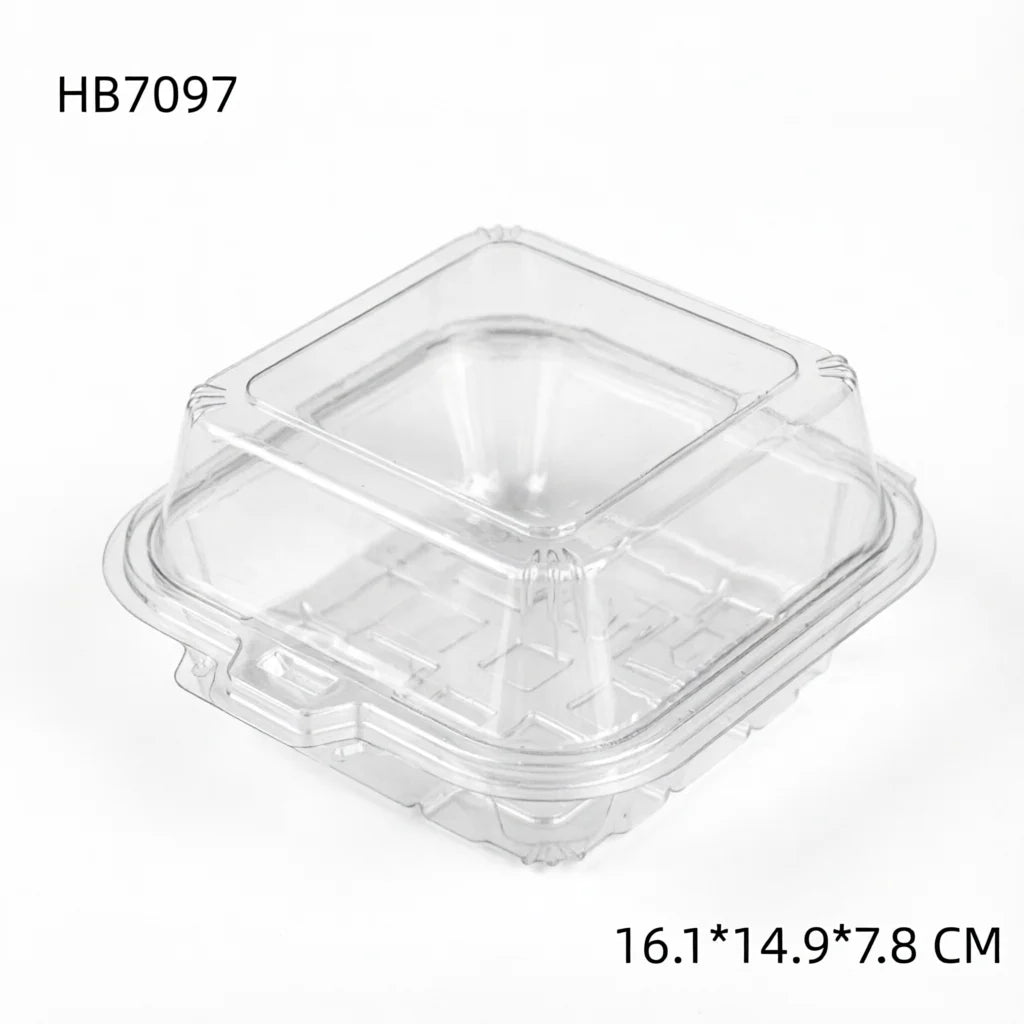PET Deli Container Leak-Resistant Recyclable Plastic Salad Packaging Box for Sushi Sugar Hamburger Food Container