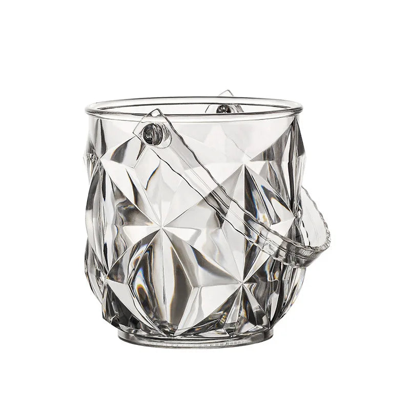 Champagne Bucket Plastic Commercial Home bar Ktv Trumpet Thickened Fall Resistant Clear Ice Bucket Acrylic Ice Bucket