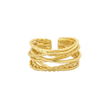 VIANRLA 925 Sterling Silver Minimalism Ring Twist Irregular Ring for Women Support Dropshipping Free Laser Logo