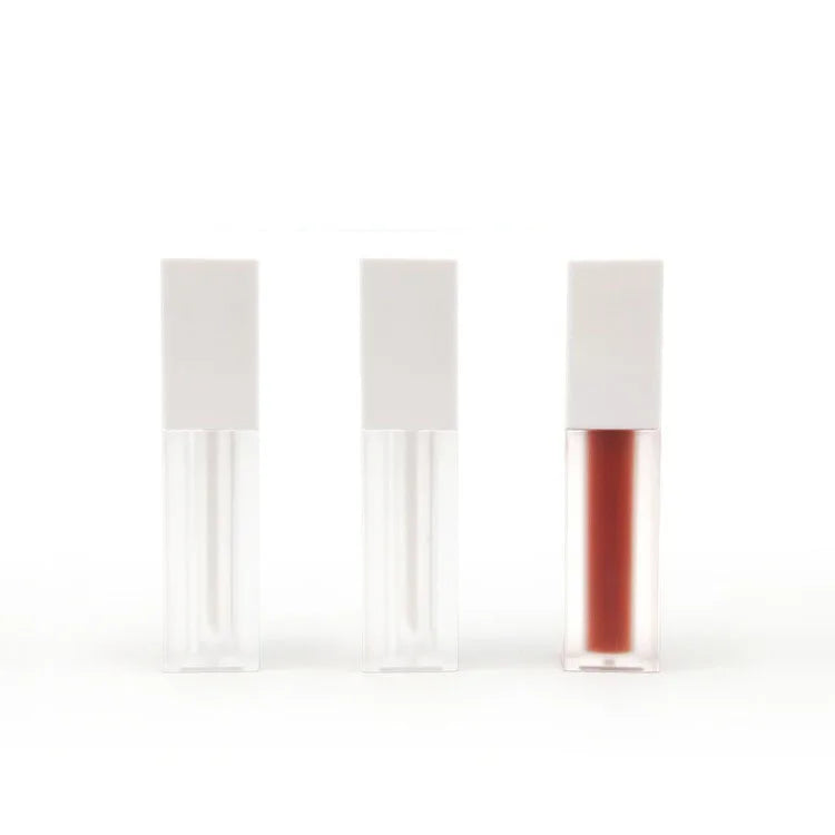 Wholesale Empty Lipstick Tube Empty Lipstick Matte White Tube Container Cosmetic Lip Gloss Liquid Tubes Empty Lipstick Tube