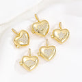 Luxury Heart Photo Box Pendant Necklace Wholesale CZ Charm Pendants for Jewelry Making