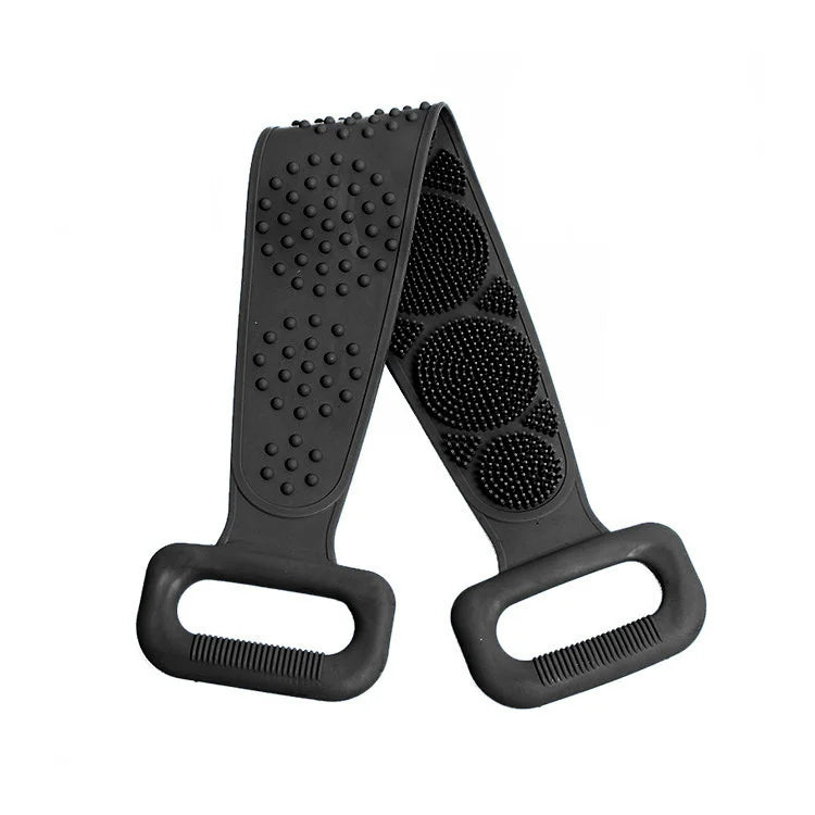 Silicone Bath Body Brush Exfoliating Long Silicone Bath Belt Back Body Scrubber for Shower