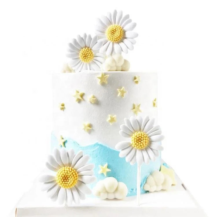 Daisy Flower Birthday Resin Cake Topper