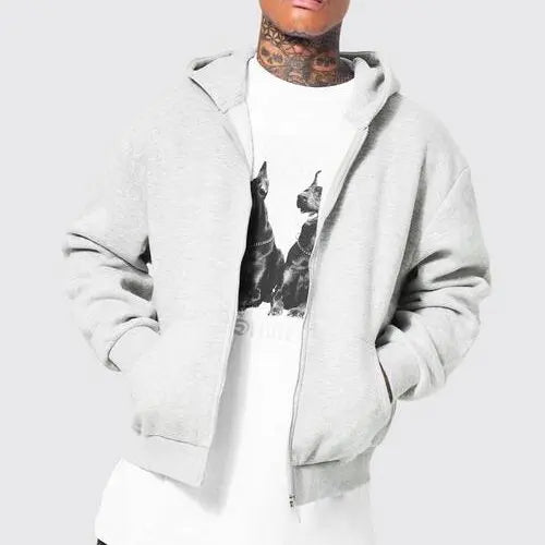 DCY Clothing Manufacturers Custom Boxy Pullover HoodieBoxy Hoodie ZipBoxy Fit Zip Hoodie Manufacturers