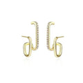 Korean Simple Two Claws Studs Earrings Internet Influencer Cool Style Earrings