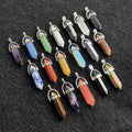 Wholesale Tower Shape Graduation Christmas Natural Stone Healing Point Pendant Aura Quartz Crystal Women's Jewelry Necklace