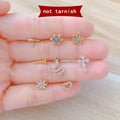 Gaby Stainless Steel Lip Rings Snake Cat Cross  Heart Tragus Helix Ear Stud Push in Labret Piercing Wholesale Piercing Jewelry