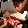Custom Logo 9-Color Xmas Eyeshadow Palette High Pigment Private Label Makeup for Eye Glitter Eyeshadow
