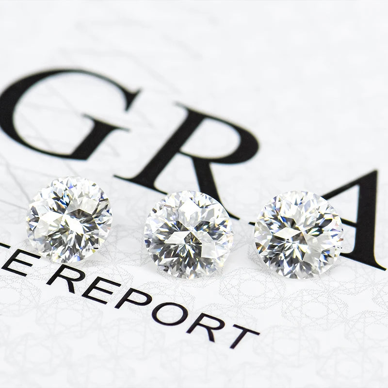 Round Shape Special Cut D /E F Color Gate Emperor Cut Jubilee Cutting Moissanite Gemstone with GRA Certificate