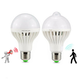 E27 LED Motion Sensor BulbSound Sensor Bulbs Lamp 3W 5W 7W 9W 12W Corridor Night LightMotion Sensor LED