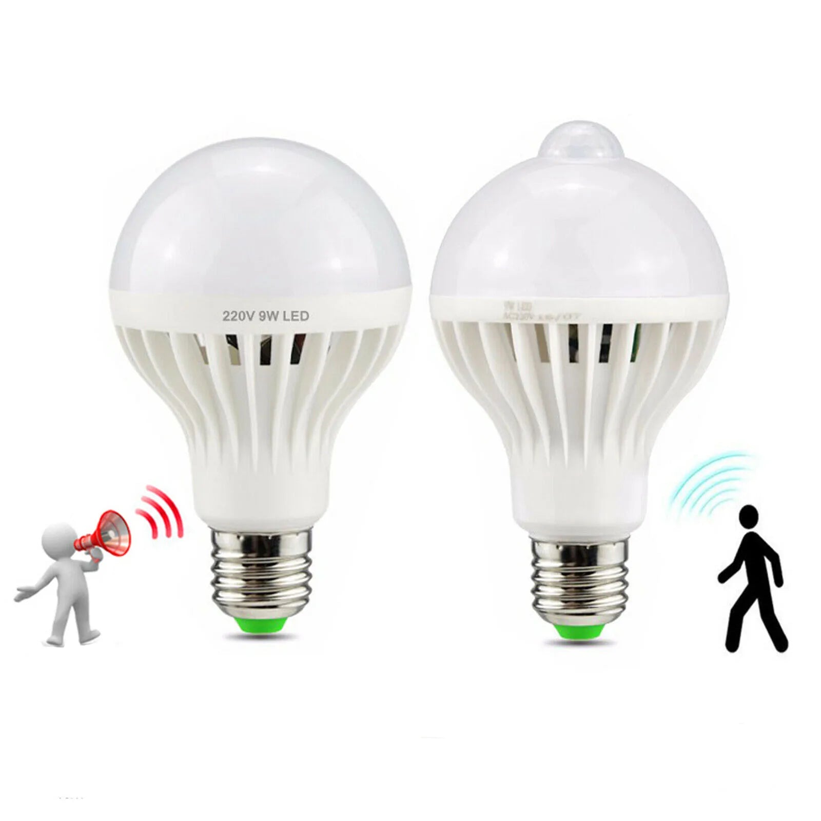 E27 LED Motion Sensor BulbSound Sensor Bulbs Lamp 3W 5W 7W 9W 12W Corridor Night LightMotion Sensor LED