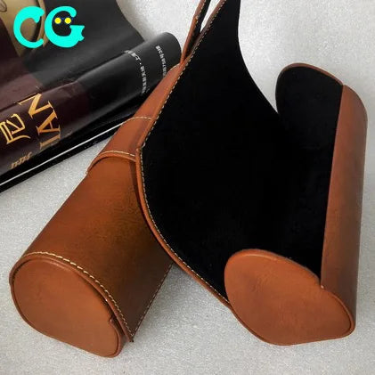 Large Vintage Leather Handmade Eyeglass case Sunglasses for Men Sunglasses case for Women