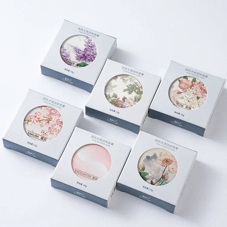 Portable Deodorant Solid Perfume Balm Body Fragrance Long Lasting Solid Perfume for Men and Women 15g