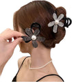 Light Luxury Sparkling Diamond Sunflower Hair Clip Retro Gentle and Elegant Popular Shark Clip Hair Claw Clip for Women