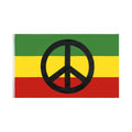 Adequate Inventory Rasta Peace Red Yellow Green Digital Printing Rainbow Flags
