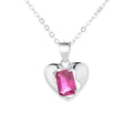 Wholesale Sterling Silver 925 Multi Stone Heart Pendant Necklace for Women Gift