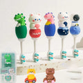 High Quality Extra Soft Manual Toothbrush with Cute Rabbit Micro Nano Bristles for Sensitive Gums Teeth Baby Kid Children Clean