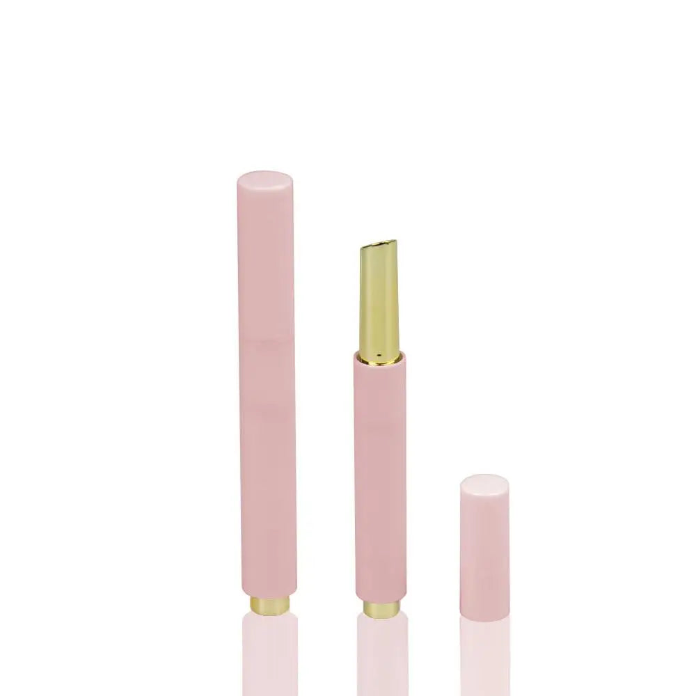 New Design Custom Cosmetic Packaging Small Lipstick Container Tube pink Slim Make Your Own Lipstick Tube