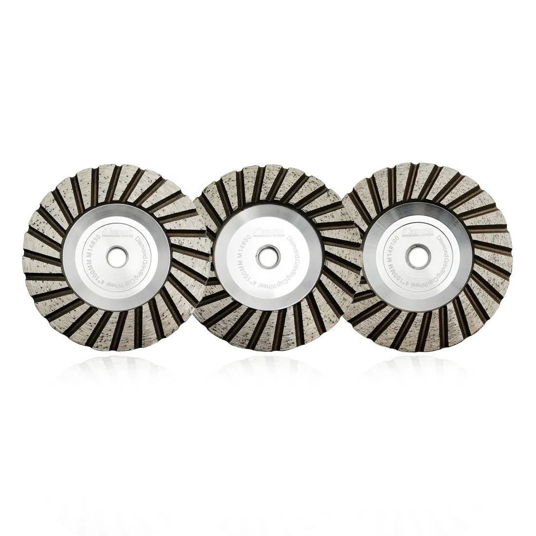 Diameter 4in/5in Aluminum Based Turbo Grinding Cup Wheel Diamond Fine Grinding Disc With Great Finishing for Angle Grinder