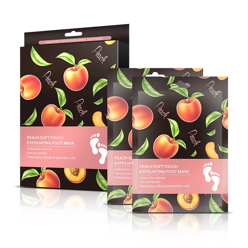 Wholesale 40ml/pair Foot Skin Care Peach Exfoliating Foot Mask