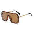 RTSCE 2023 Newest Luxury Diamond Glasses Wide Legs Oversized Sunglasses