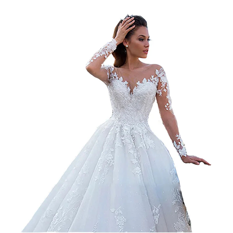 S287 2025 Wedding Gown Bride Vestido De Noiva White Backless Lace Mermaid Wedding Dress