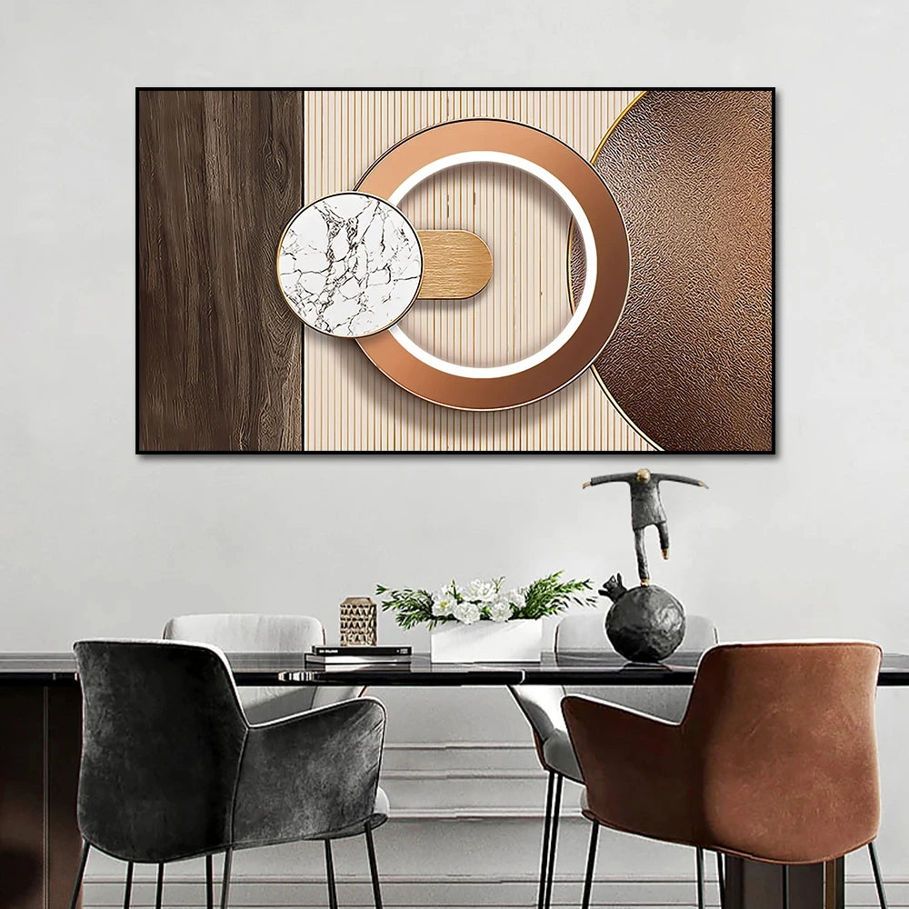 Luxury Modern Abstract Crystal Porcelain Painting Modern Wall Art Poster Nordic Living Room Decorative Painting