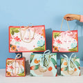 Luxury Color Festival Shopping Paper Gift Bags Festival Party Favor Gift Paper Bags for Boutique With Bow Tie