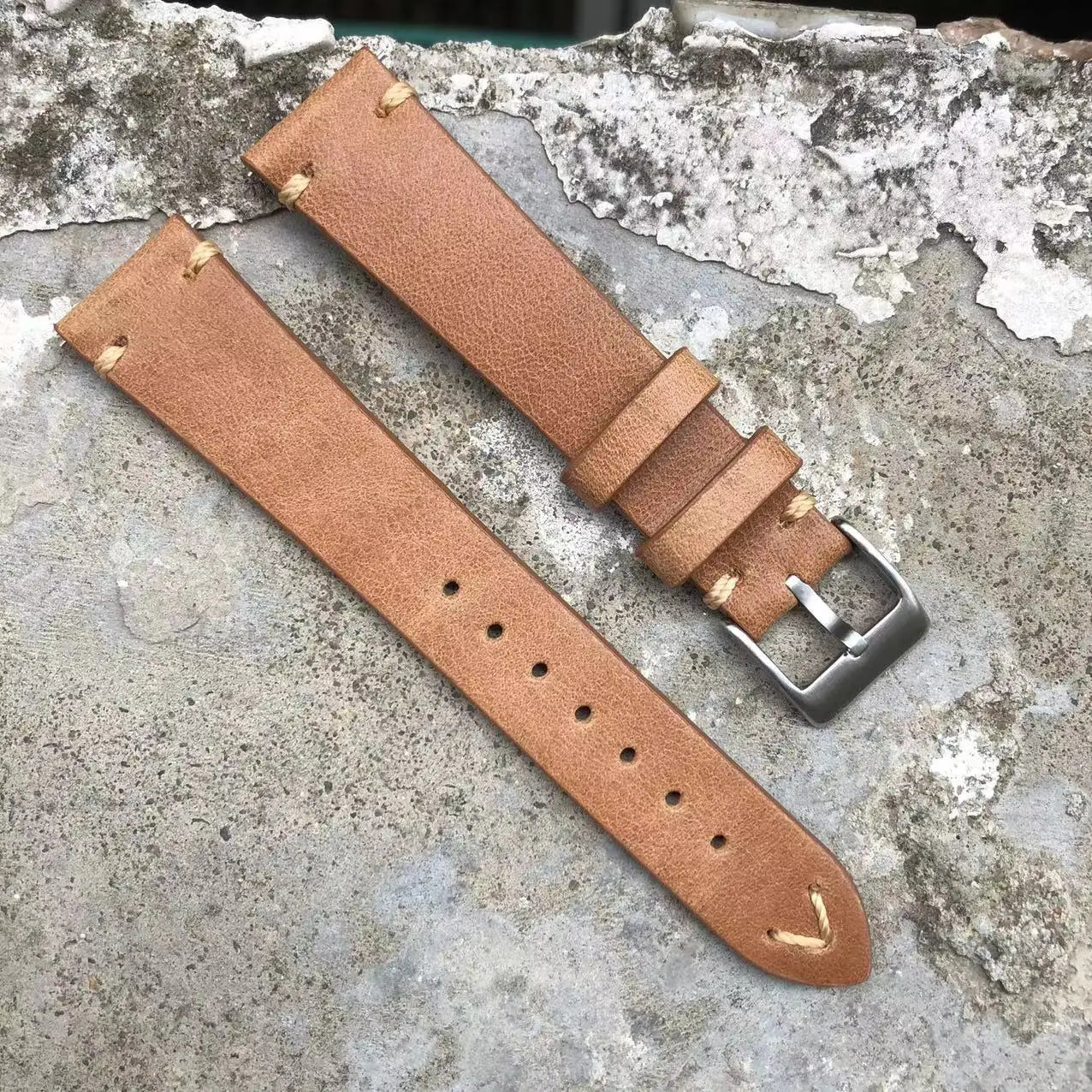 Premium Top Grain Leather Watch Band Quick Release Sport Style Multiple Sizes 16/18/20/22/24mm