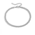 FanYue 2022 Fashion Custom Anklets Wholesale Stainless Steel Titanium Steel Foot Jewelry for Women Fine Anklets