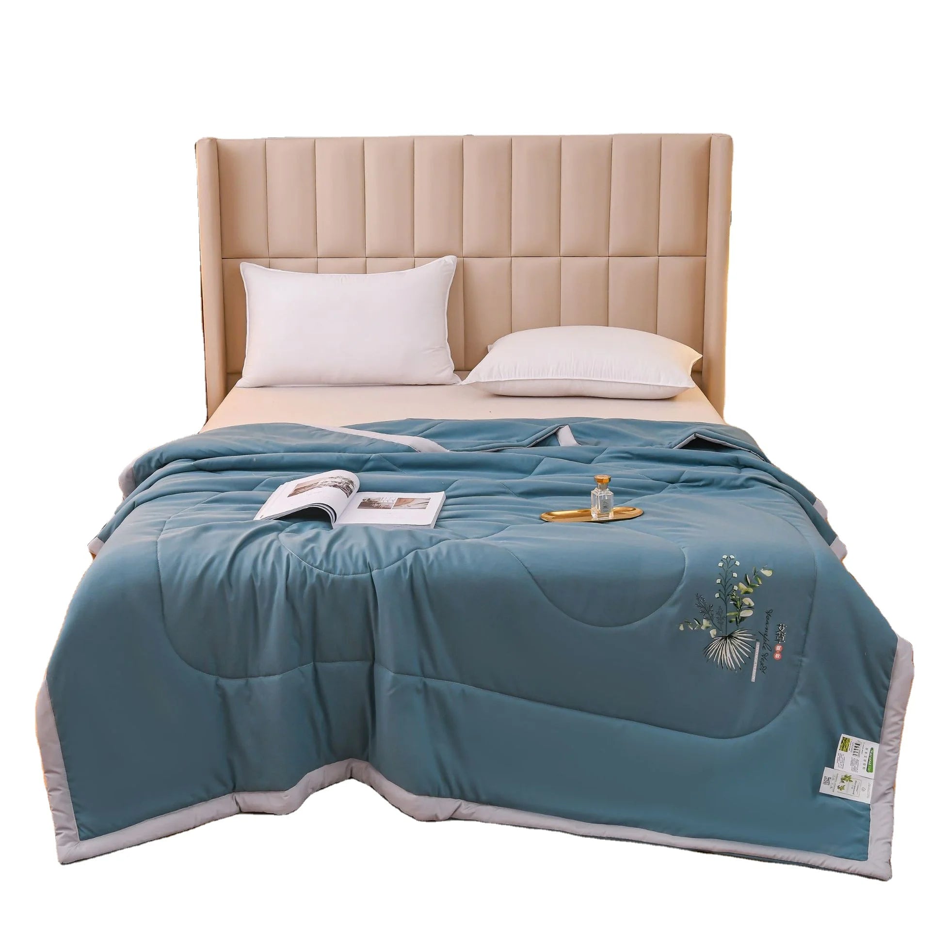 Comforter Sets Bedding Luxury Quilts Embroidery Bedding Set 100% Cotton Custom Duvet Cover Home Quilt