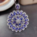 Hot Popular 925 Sterling Silver Tree of Life Pendant Necklace Natural Gemstone Photo Choker with Gold Plating Jewelry Gifts