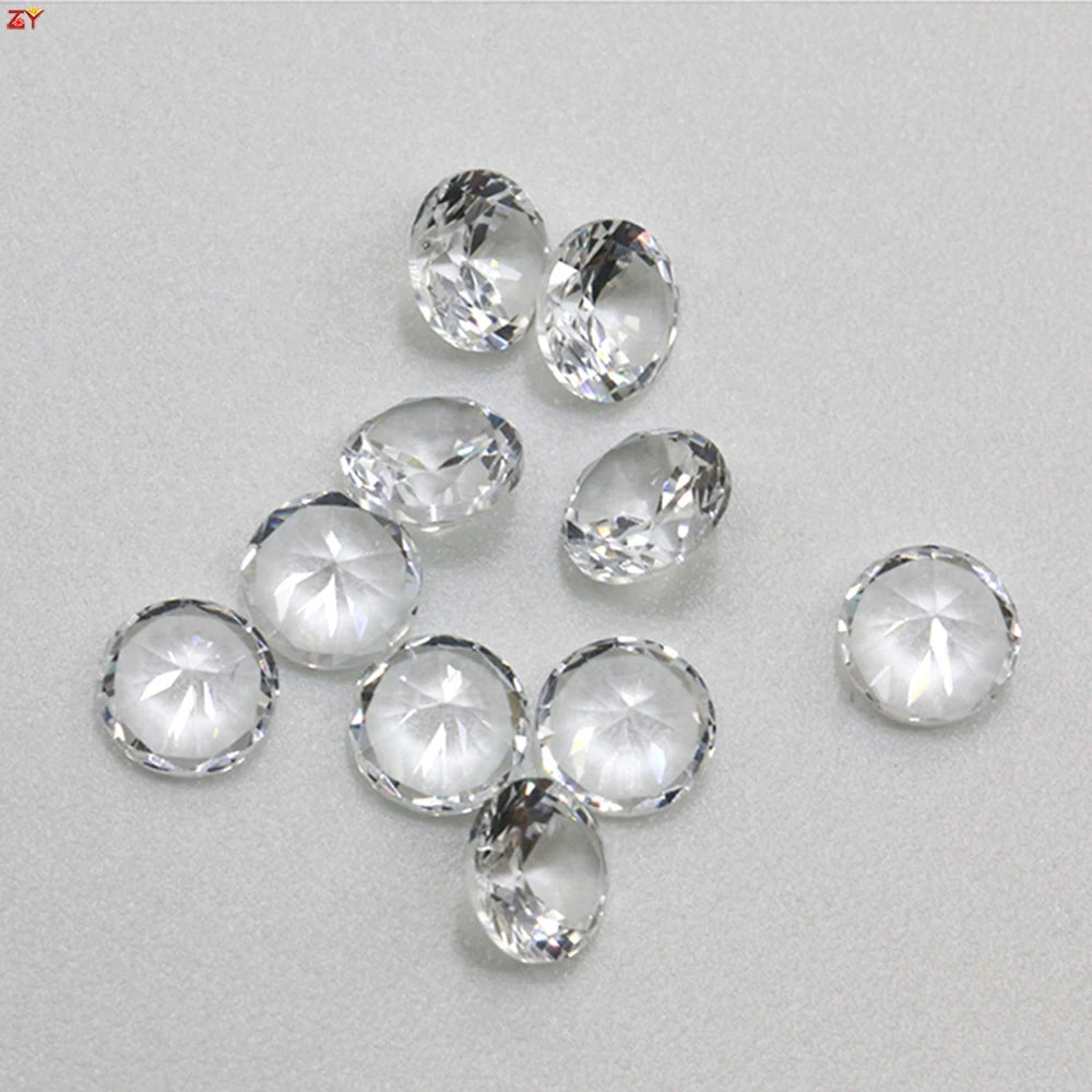 Price of Per Carat Round Brilliant Cut 100% Natural White Sapphire