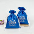 Wholesale Drawstring Gift Satin Silk Bags for Hair Extension Packaging Bag With Custom Logo Luxury Satin Pouch