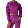 Wholesale Outfit Sports Women Fitness Jacket Zip up Workout Plush Jackets Hoodies With Pockets