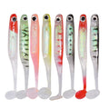 Hot Sale Arrivals T-tail Fish Soft Fishing Soft Reflective Color Tube 75mm 2.2g 4 Pieces Per Bag