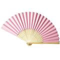 New Product Pink Japanese Style Paper Wedding Folding Fans for Summer Hoiding Wedding Decoration