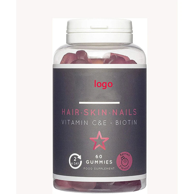 OEM Manufacturer Private Label OEM Pectin Hair Vitamins Gummies Hair Growth Moisturizer Daily Hair Vitamin Capsule