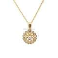 Trendy Wholesale 18K Solid Gold Diamond Pendant Necklace for Engagement Wedding & Anniversary