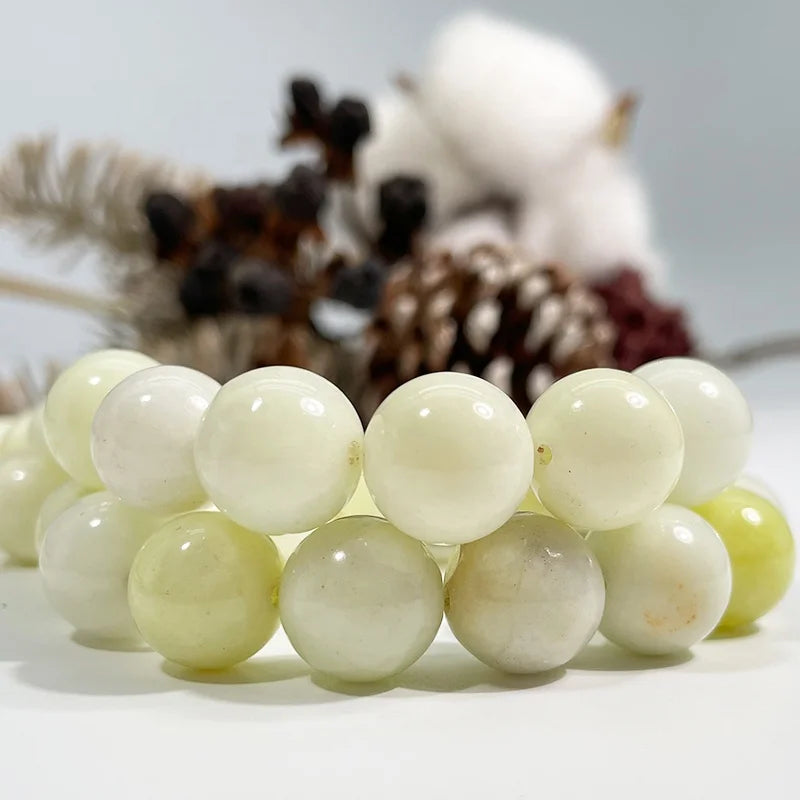 Wholesale Natural Ivory Jade for Jewelry Making Ivory Jade Gemstone Loose Beads 4mm 6mm 8mm 10mm 12mm