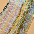 Various 3mm Faceted Crystal Abacus Beads Ice Cream Fresh Color Mixed Color Beads DIY Necklace Bracelet Material Accessories