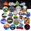 Factory Personality Iron on Patches Mountain Camping Travel Wholesale Custom Embroidered Patches for Clothes Jeans DIY