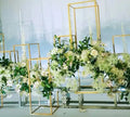 4PCS Wedding Centerpieces Column Stand Metal Pillar Road Lead Columns Wedding Table Centerpieces Rack Event Party Decoration