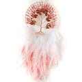 Wholesale Handmade Crafts Crystal Hanging Ornament Feather Dream Catcher for Decoration
