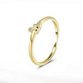 Minimalist Fine Ring Jewelry Women Twisted Knot Design 5A CZ Gold Plated 925 Silver Ring Adjustable