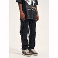 OEM FOG Private Label Blue Fashion Brand Drop Shipping Stock Grey Ripped  Jeans Men
