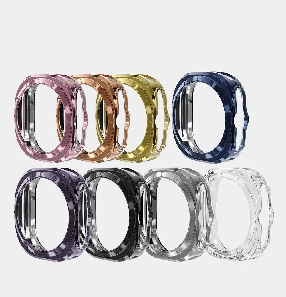 IVANHOE Watch Case for Samsung Galaxy Watch 7 Ultra 47mm Screen Protector Soft TPU Bumper Shell for Galaxy Watch 7 Ultra